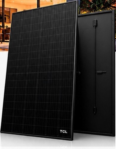 Panneau photovoltaïque TCL Solar 500 Wc Full Black, recto et verso